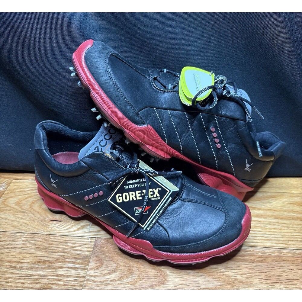 ECCO BIOM Natural Motion Gore Tex Yak Leather Golf Shoes Men's Size EU 43 9/9.5